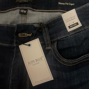 NWT JUDY BLUE 14 W CAPRI SKINNY FIT